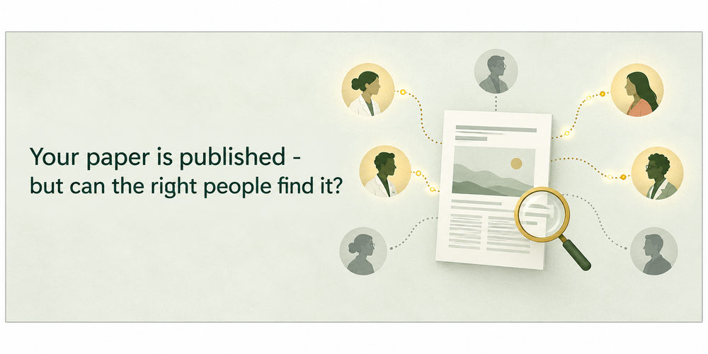 Your paper is published – but can the right people find it?